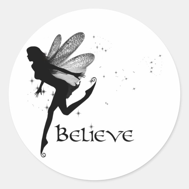 Believe Classic Round Sticker (Front)