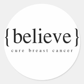 Believe Classic Round Sticker