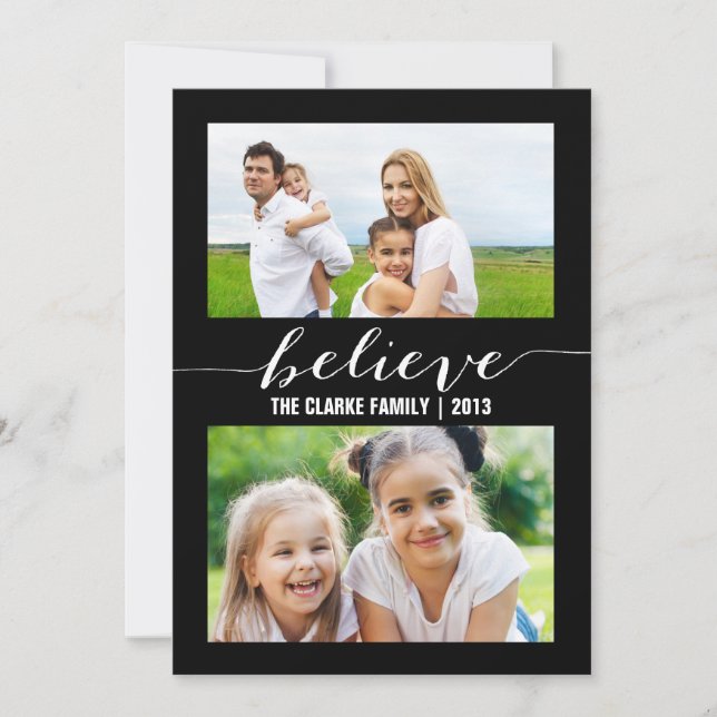 Believe Collage | Holiday Photo Card (Front)