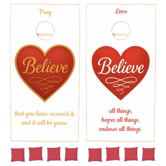 Believe Cornhole Set (Set)