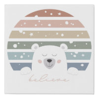 Believe, Cute Polar Bear, BOHO