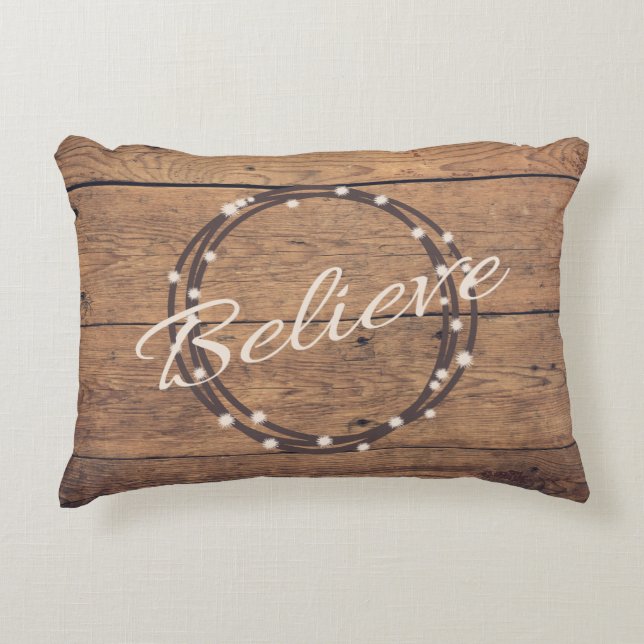 Believe Decorative Pillow (Front)