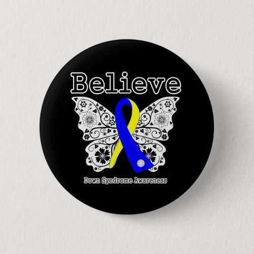 Believe Down Syndrome Awareness Button