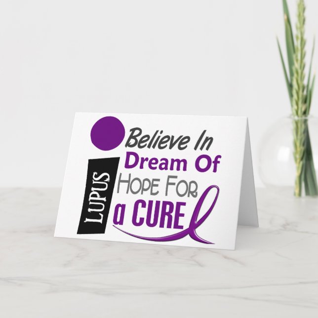BELIEVE DREAM HOPE Lupus T-Shirts & Apparel Card (Front)