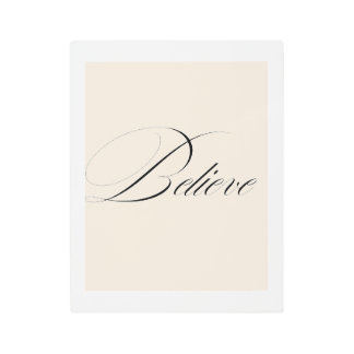 Believe Elegant Script Minimal Printable Art
