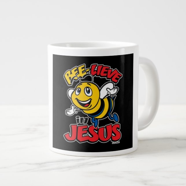 Believe  - Extra-large coffee  mug (Front Right)
