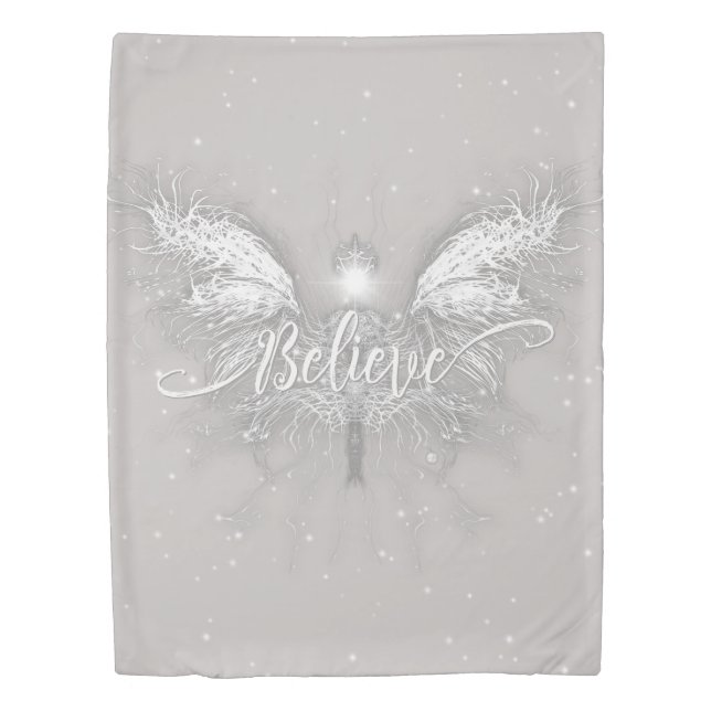 Believe Fairy Starlight Fantasy Duvet Cover (Front)