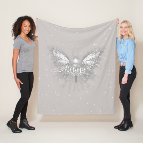 Believe Fairy Starlight Fantasy Fleece Blanket