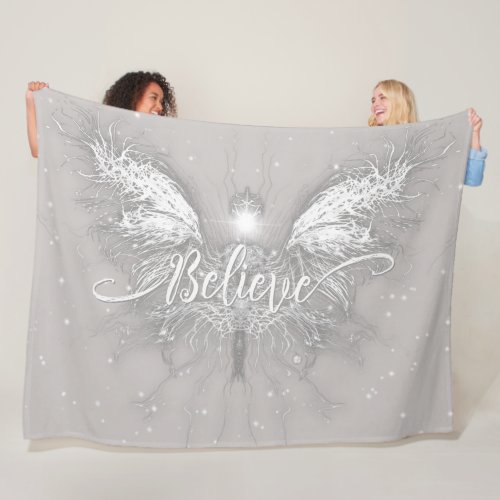 Believe Fairy Starlight Fantasy Fleece Blanket