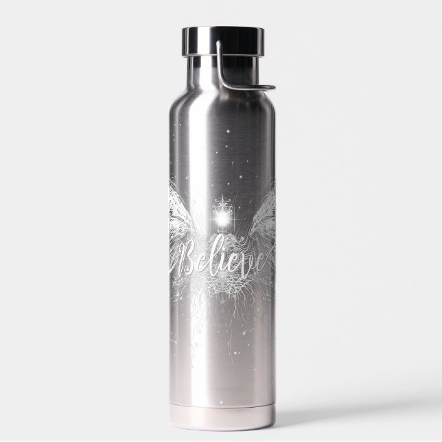 Believe Fairy Starlight Fantasy Water Bottle (Left)