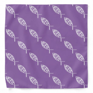 Believe Fish Lavender Bandana