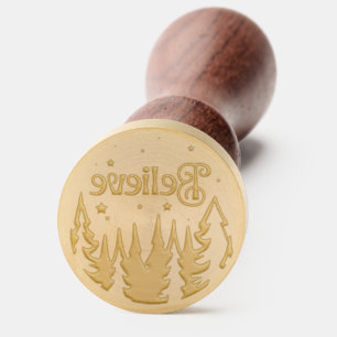 Believe Forest Stars Christmas Wax Seal Stamp