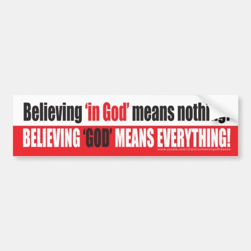 Believe God Bumper Sticker