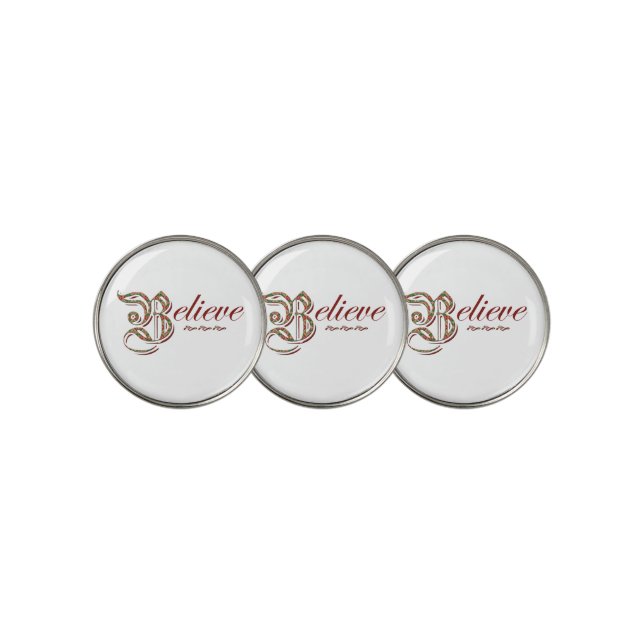 Believe Golf Ball Marker (3 Up)