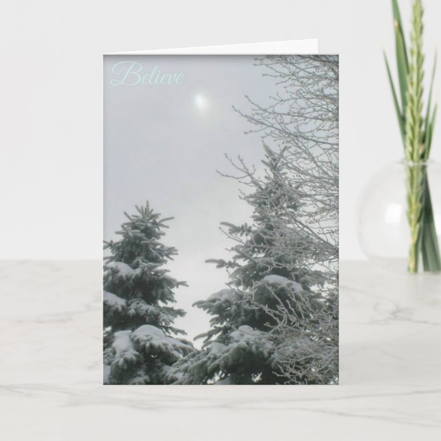 Believe, have faith holiday card (Front)