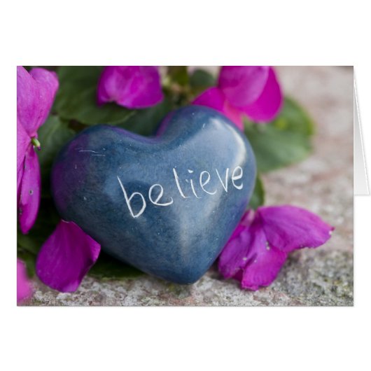 Believe Heart Rock 10 Cards (Front Horizontal)