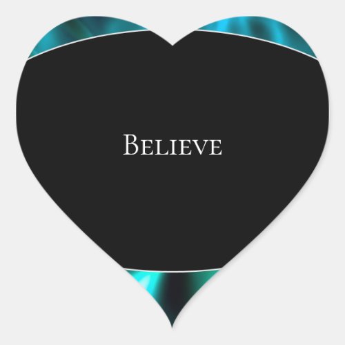 Believe Heart Sticker