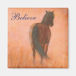 Believe horse magnet
