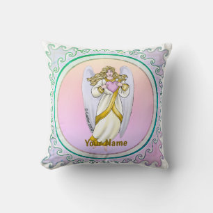 Believe In Angels Throw Pillow