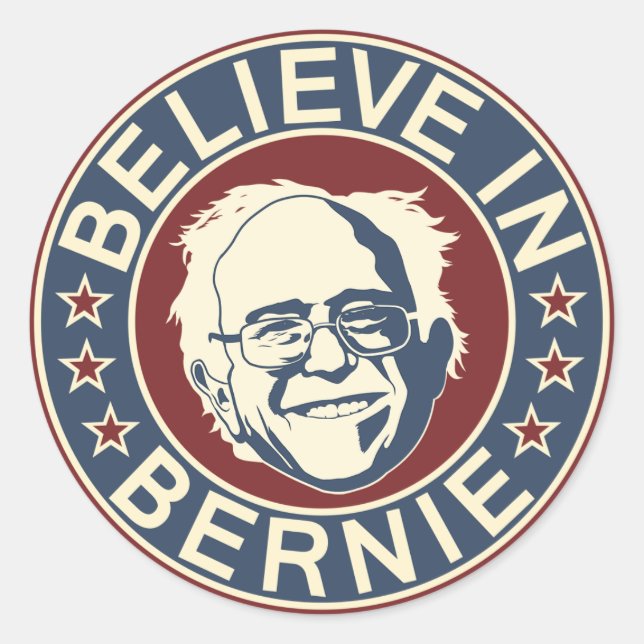 Believe in Bernie Sticker (V2) (Front)
