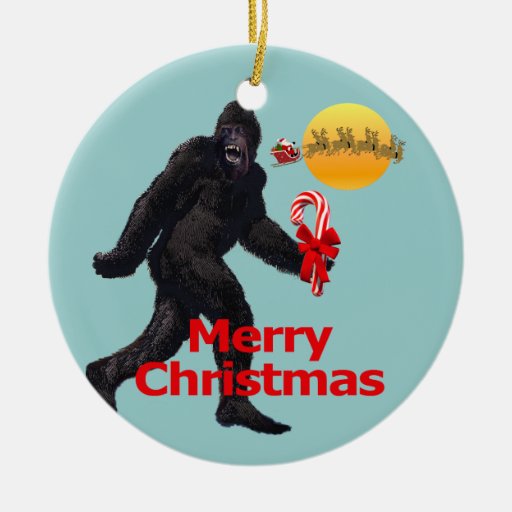 Believe in Bigfoot Ceramic Ornament | Zazzle