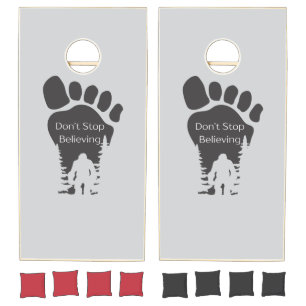 Believe in Bigfoot Cornhole Set