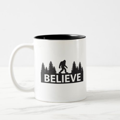 Believe in Bigfoot Two_Tone Coffee Mug