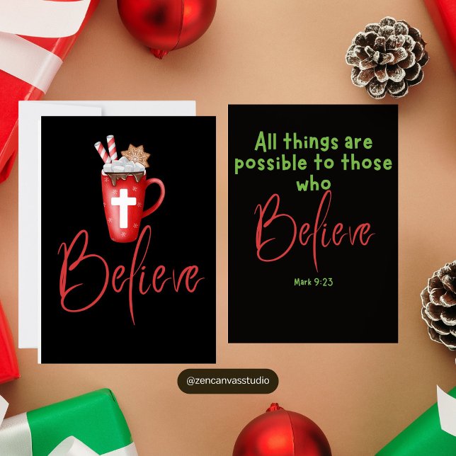 Believe in Christ Scripture Christmas Card (Creator Uploaded)