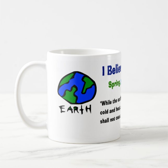 Believe in climate change mug (Left)