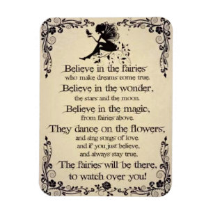 Believe In Fairies 3"x4" Photo Magnet