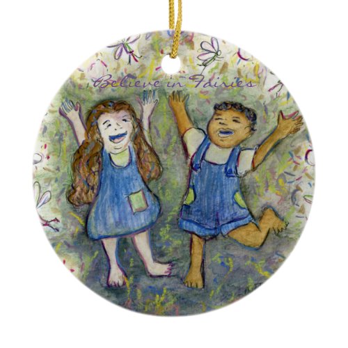 Believe in Fairies Fun Art Custom Ornaments