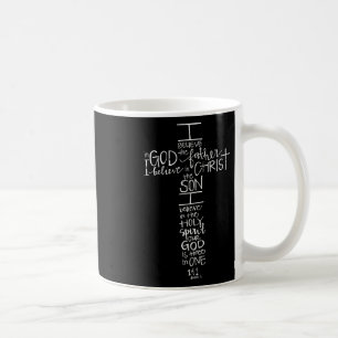 Believe In God The Father Easter Jesus Cross Chris Coffee Mug