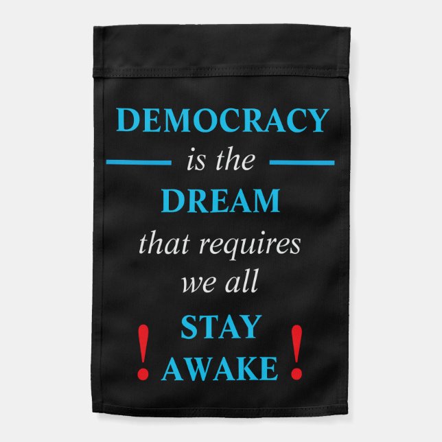 Believe in "Good Trouble" Garden Flag (Back)