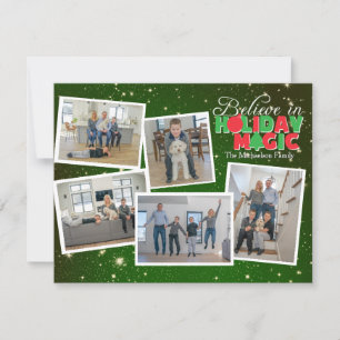 Believe in Holiday Magic Photo Card