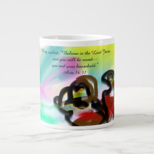 Believe in Jesus Giant Coffee Mug