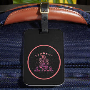 Believe In Magic Celestial Wiccan Art Luggage Tag