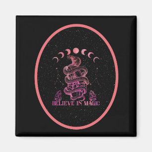 Believe In Magic Celestial Wiccan Art Magnet