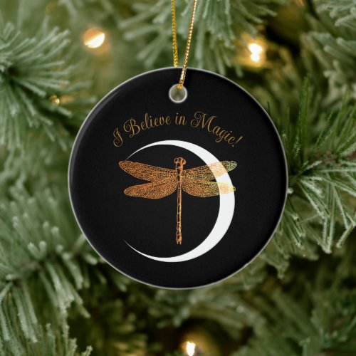 Believe in Magic!  Ceramic Ornament