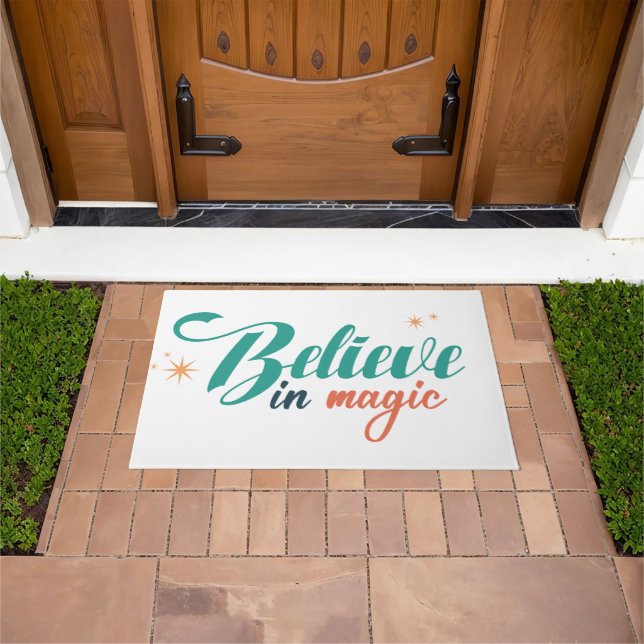 Believe in Magic Christmas Doormat (Outdoor)
