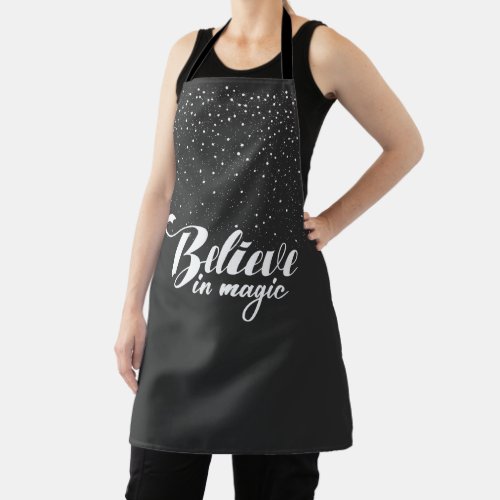 Believe in Magic Dark Grey Apron