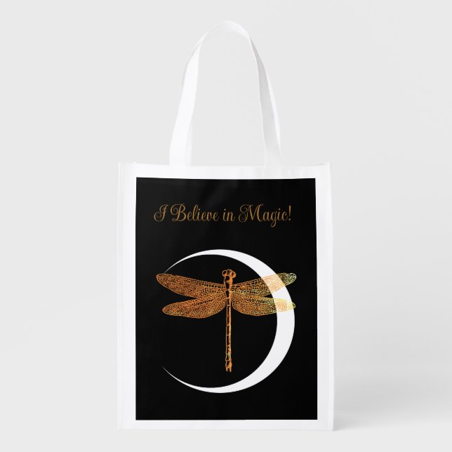 Believe in Magic!  Grocery Bag (Front)