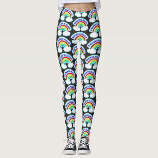 Believe in Magic Retro Design Leggings