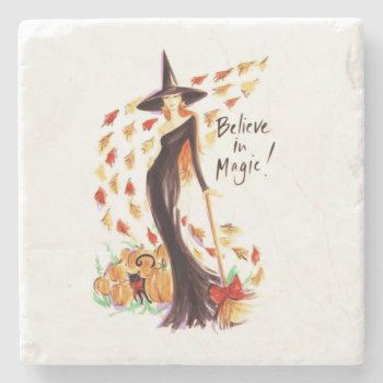 Believe In Magic Stone Coaster by Awesoma at Zazzle