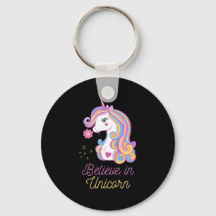 Believe In Magic Unicorn Keychain