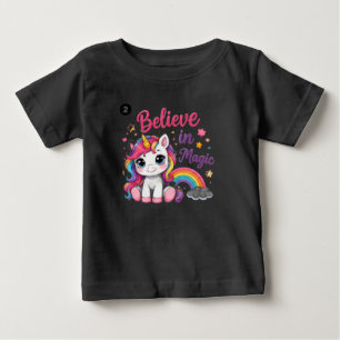 Believe in Magic Unicorn Toddler T-Shirt