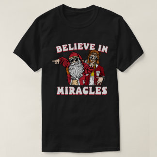 Believe in Miracles Christmas T-Shirt Design