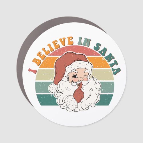 Believe in Santa Car Magnet