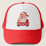 Believe In Santa Claus Trucker Hat at Zazzle
