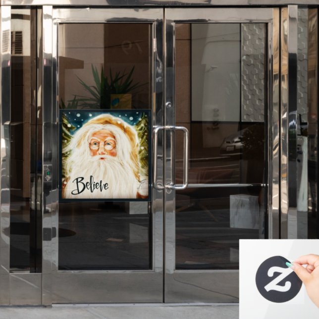 Believe in Santa! “Inspirivity” Window Cling (Office Door)