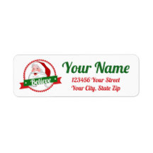 Believe in Santa Personalize Return Address Label